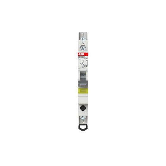 ABB Stotz S&J - Schalter für Reiheneinbau Ausschalter E211X-25-10 LED gelb