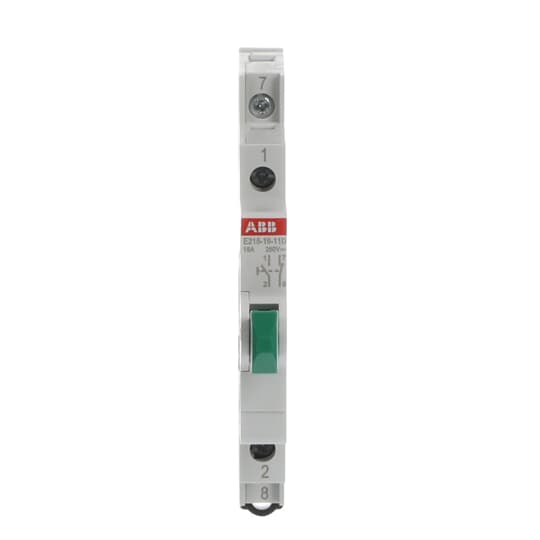 ABB Stotz S&J - Taster für Reiheneinbau Taster E215-16-11D grün
