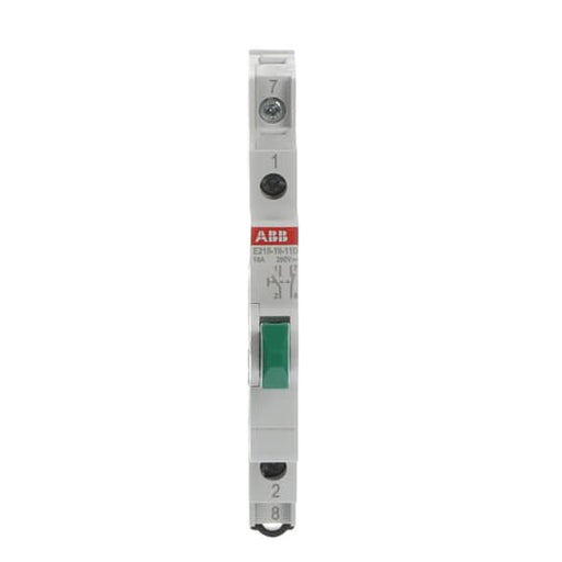 ABB Stotz S&J - Taster für Reiheneinbau Taster E215-16-11D grün