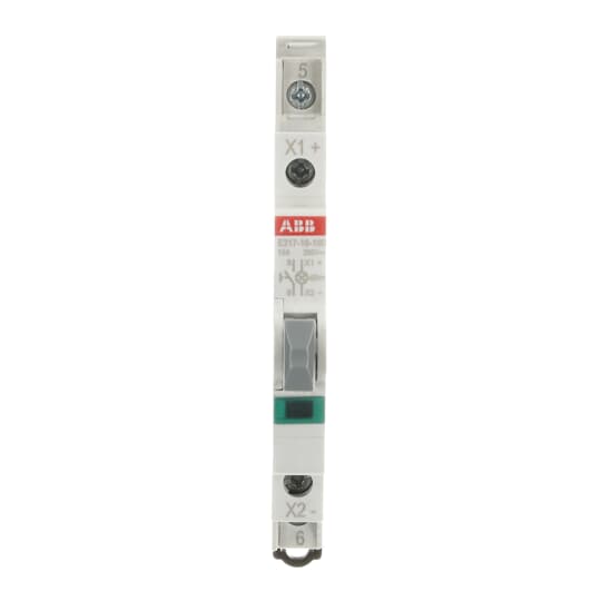 ABB Stotz S&J - Taster für Reiheneinbau Leuchttaster E217-16-10D48 grün