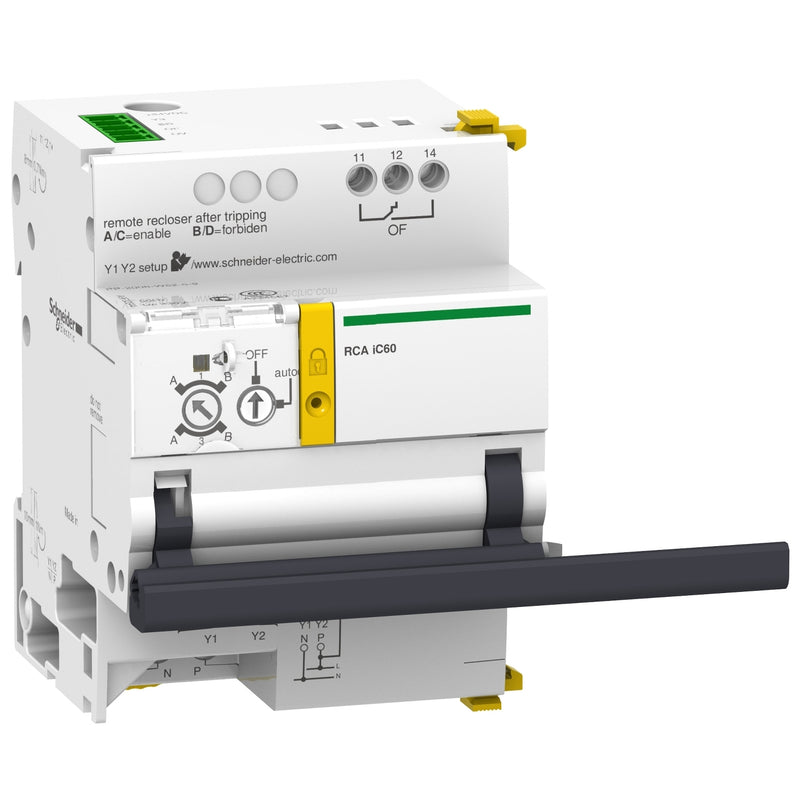 Schneider Electric - Zusatzeinrichtung für Reiheneinbaugeräte Fernbetätigung A9C70124 IC60 3P/4P RCA Ti24
