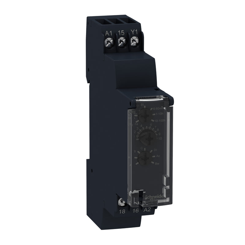 Schneider Electric - Zeitrelais RE17RMMU 1W 24VDC, 24-240VAC