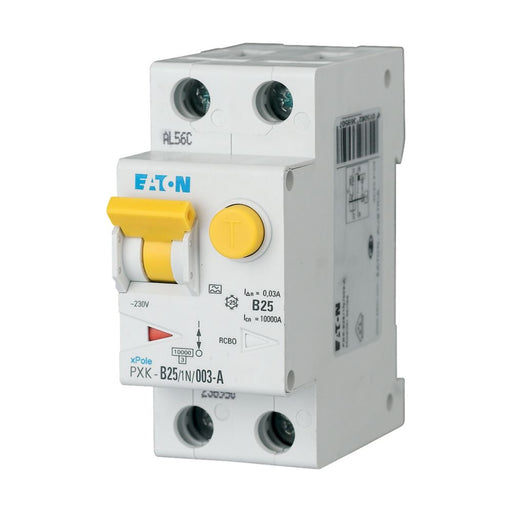 Eaton - Kombination FI-Schalter/Leitungsschutzschalter FI/LS Kombination PXK-B25/1N/03-F 25 A, 300 mA, B