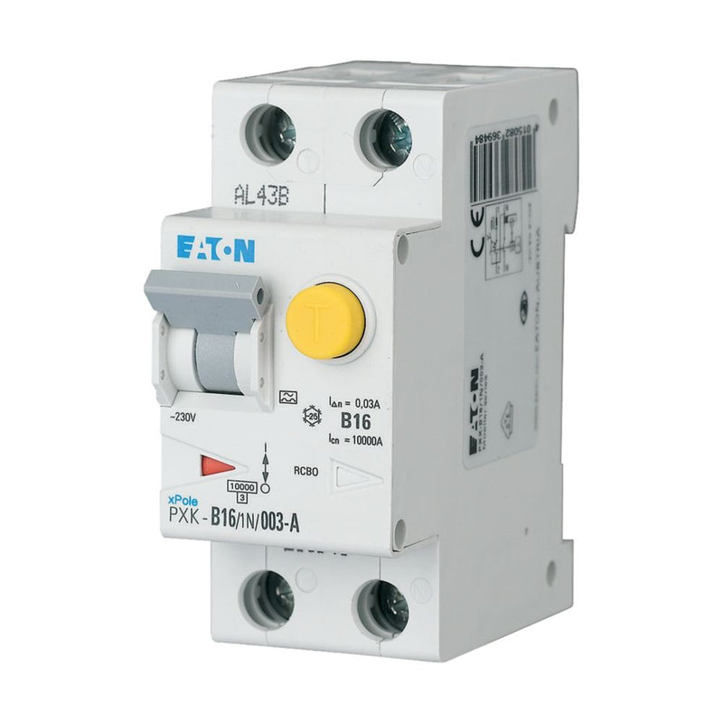 Eaton - Kombination FI-Schalter/Leitungsschutzschalter FI/LS Kombination PXK-D16/1N/003-F 16 A, 30 mA, D