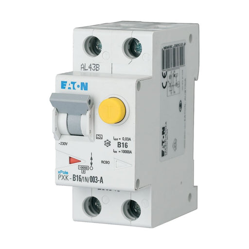 Eaton - Kombination FI-Schalter/Leitungsschutzschalter FI/LS Kombination PXK-D16/1N/003-F 16 A, 30 mA, D