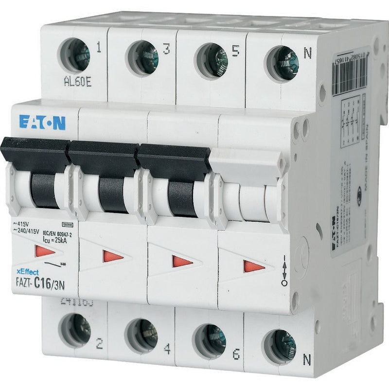 Eaton - Leitungsschutzschalter 3p. FAZT-C1/3N 1A Charakt.: C