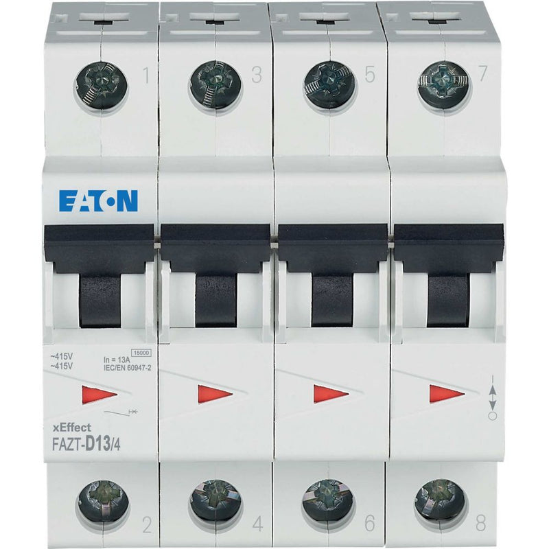 Eaton - Leitungsschutzschalter FAZT-D13/4 13A Charakt.: D