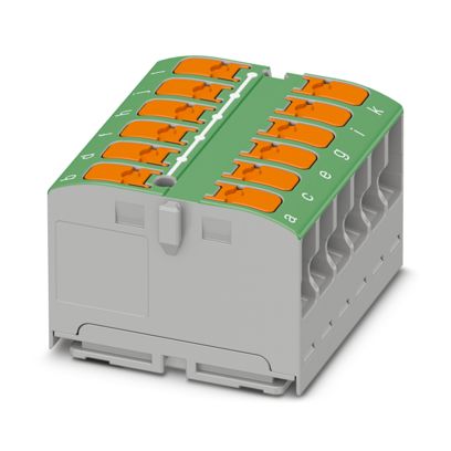 Phoenix Contact - Durchgangs-Reihenklemme Verteilerblock PTVFIX 12X2,5 GN − 20 Stück