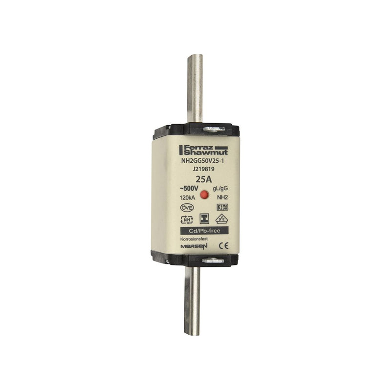 Mersen - Messersicherung Sicherungseinsatz NH Sond. NH12GG50V50-1 gG Gr.1 50A SGL KM − 3 Stück
