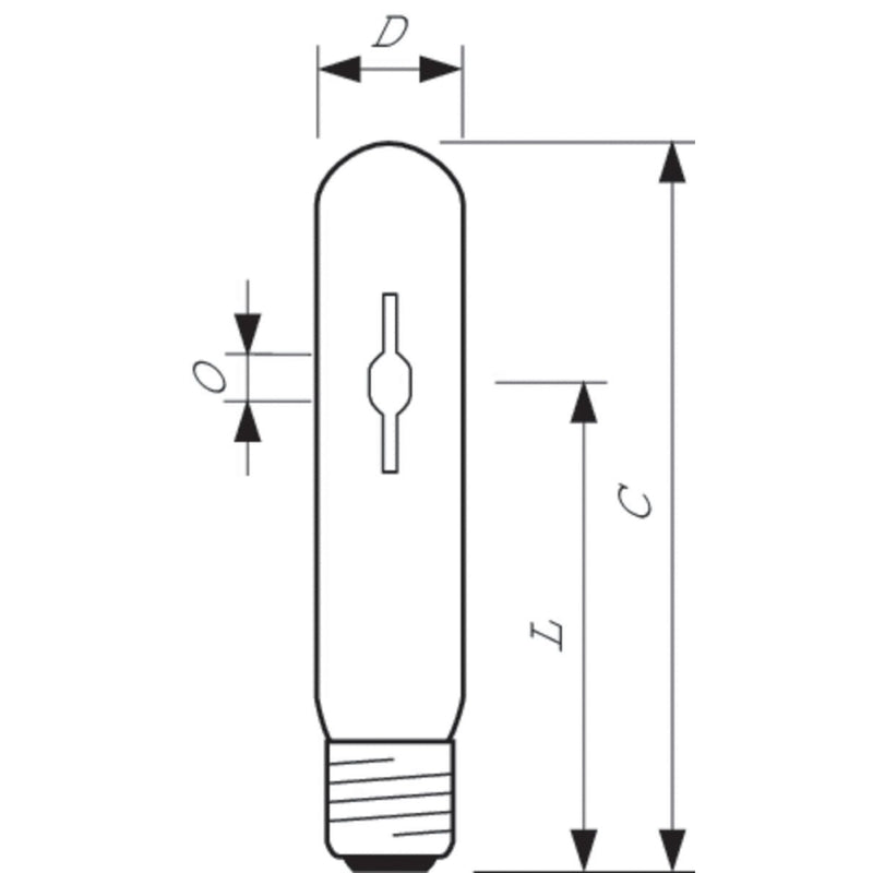 Philips Lighting - Halogen-Metalldampflampe ohne Reflektor Entladungslampe CDO-TT PLUS 50W/828 50W E27 − 12 Stück