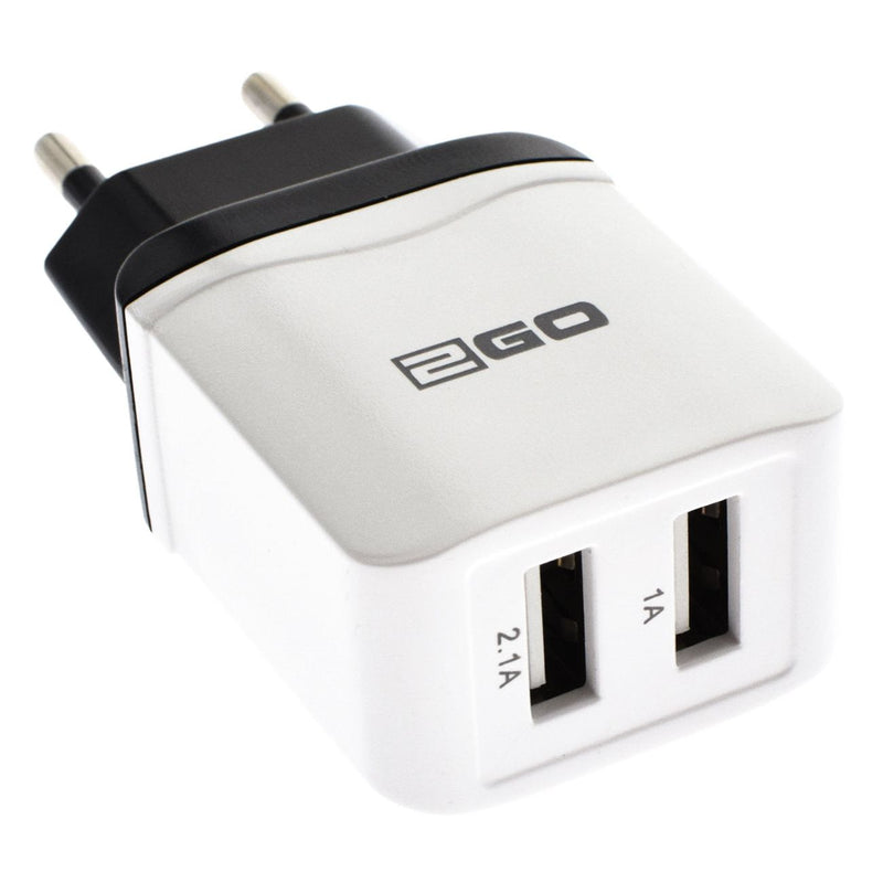 Hückmann - Universal-Ladegerät Netzladegerät USB Lader 2,1A 2xUSB für 2 mal USB