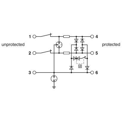 Phoenix Contact - Überspannungsableiter für Informations-/MSR-Technik Überspannungsschutzgerät 2906796