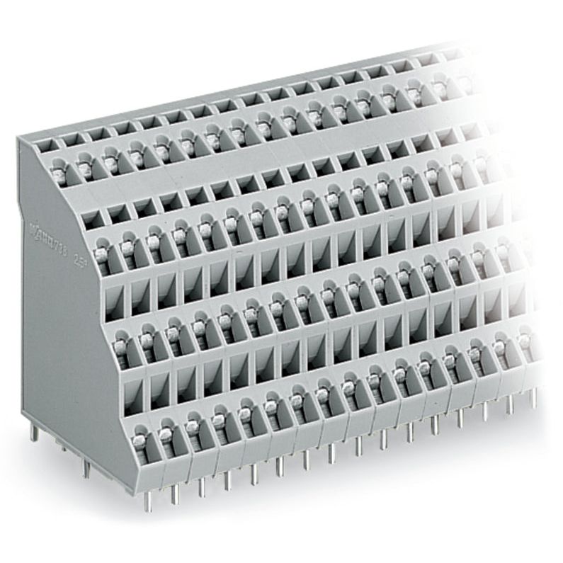 WAGO - Leiterplattenklemme Vierstock-Leiterplattenkl. 738-224 2,5mm² − 6 Stück