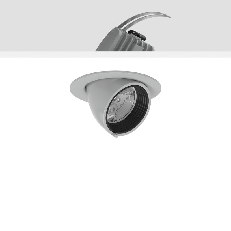 RZB - Downlight/Strahler/Flutlicht LED-Einbaustrahler 911580.004.76 930, DALI, silber