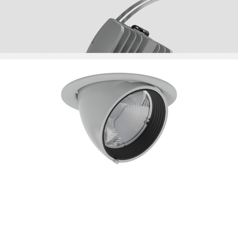 RZB - Downlight/Strahler/Flutlicht LED-Einbaustrahler 911596.004.76 930, DALI, silber