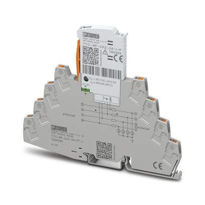 Phoenix Contact - Überspannungsableiter für Informations-/MSR-Technik Überspannungsschutzgerät TTC-6P-2X2-24-PT-I
