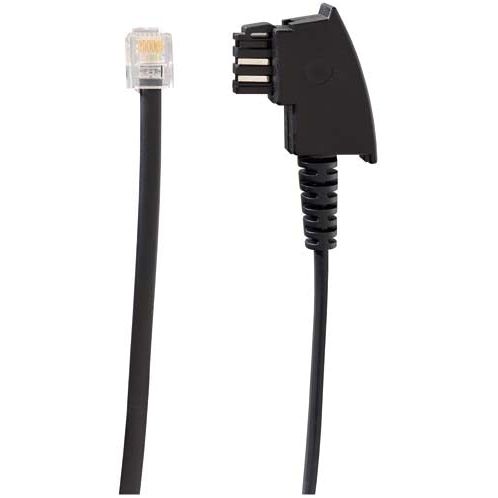 Rutenbeck - Kommunikationstechnik-Adapter Adapterkabel line21-Adap TAE/UAE TAE/UAE 0,5m sw