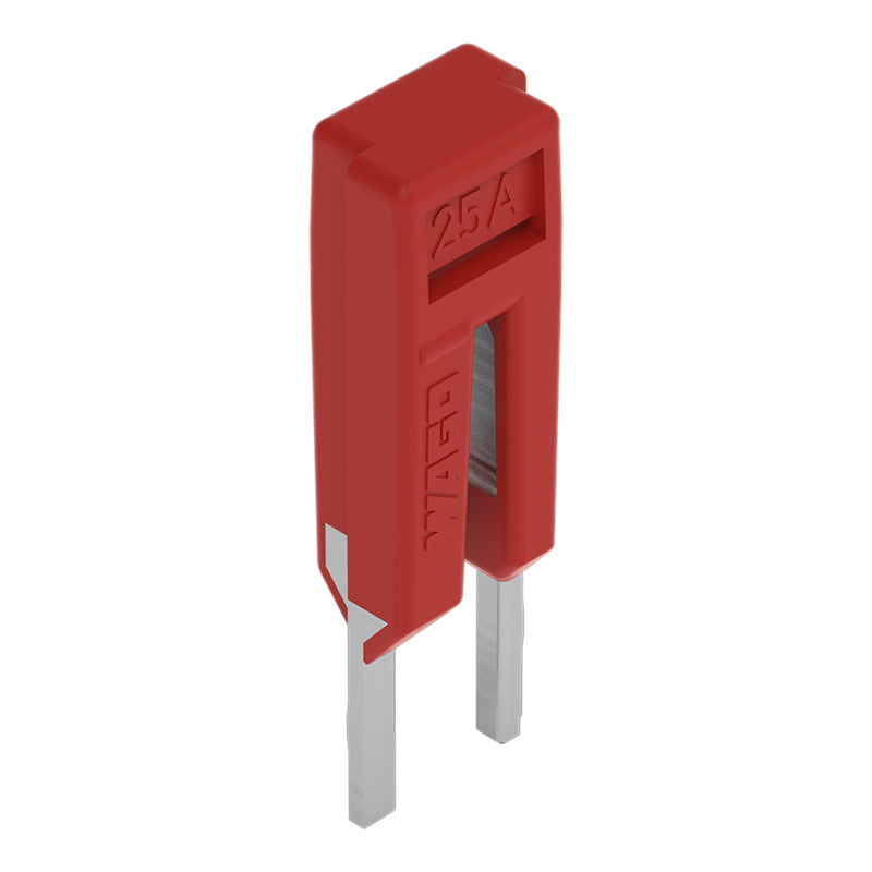 WAGO - Querverbinder/Brücker für Reihenklemme Endlosbrücker,2-fach 2002-400/000-005 isoliert,rot − 25 Stück