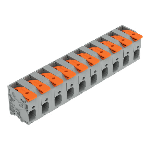 WAGO - Leiterplattenklemme Hebel 2606-1360 6mm²,grau − 24 Stück