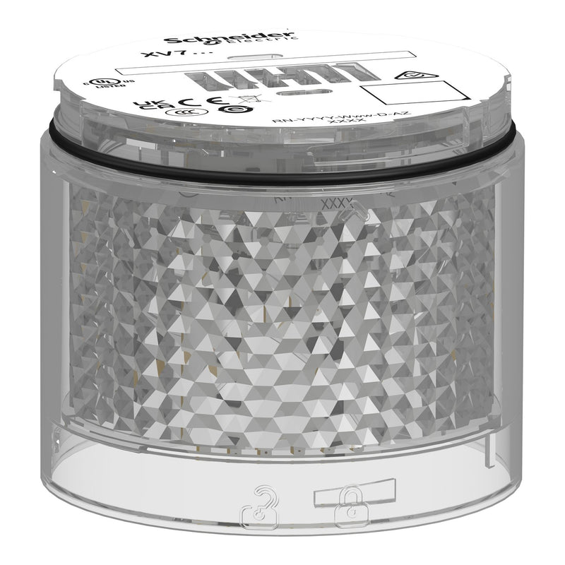 Schneider Electric - Signalsäulenelement, optisch Leuchtelement Blinkl. XVB7C57 Ws Led 24V Acdc