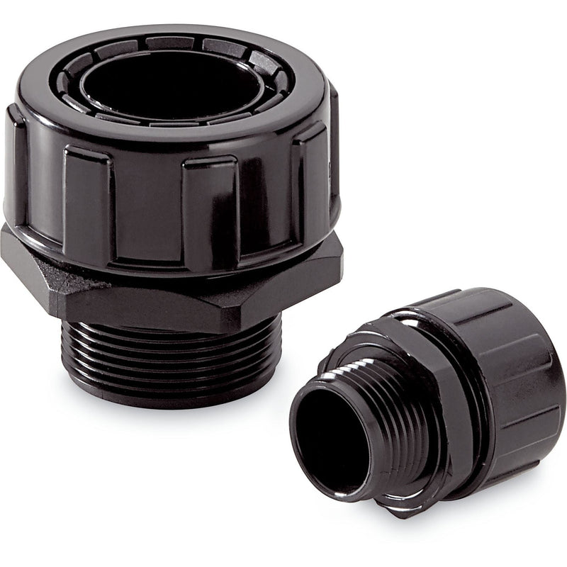 Lapp Zubehör - Kunststoff-Schutzschlauch-Verschraubung SILVYN-MPC-M40-/-40-BK 55502466 − 2 Stück