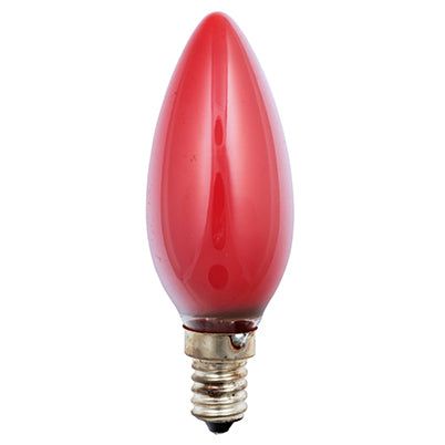 Scharnberger+Hasenbein - Allgebrauchsglühlampe Kerzenform Kerzenlampe 35x100mm 40280 E14 230V 25W rot