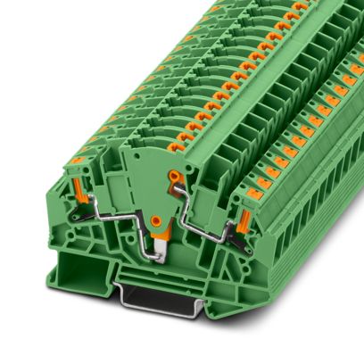 Phoenix Contact - Trenn- und Messtrenn-Reihenklemme Messwandler-Trennklemme PTVME 6/S GN − 50 Stück
