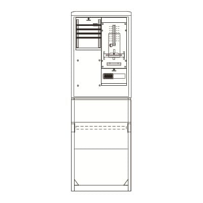 Striebel&John - Zähler-Komplettschrank Zähleranschlusssäule SZ2824E kpl. 1Z