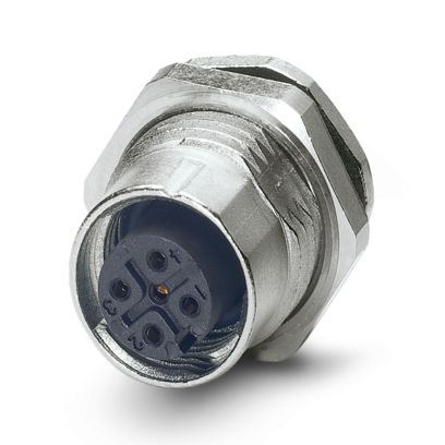 Phoenix Contact - Rundsteckverbinder, feldkonfektionierbar (Industriesteckverbinder) Gerätesteckverbinder SACC-DSI-M12#1239748 Hinterwand − 20 Stück