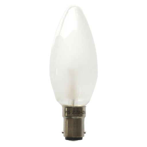 Scharnberger+Hasenbein - Allgebrauchsglühlampe Kerzenform Kerzenlampe 35x100mm 40877 BA15d 240V 60W matt