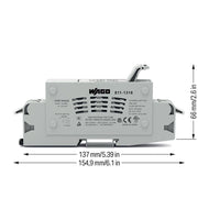 WAGO - Halter für zylindrische Sicherung 2-Leiter-Sicherungshalter 811-1316 lgr − 12 Stück