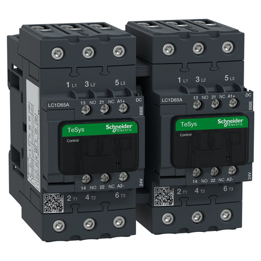 Schneider Electric - Schützkombination Wendeschützkombination LC2D65ABBE 65A,24VDC,11W