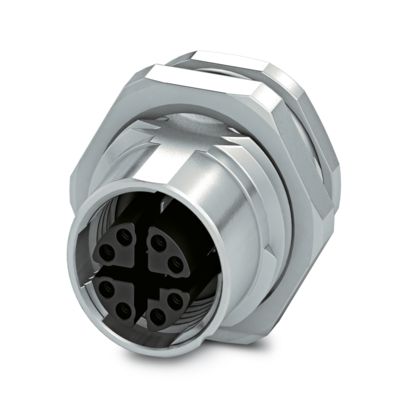 Phoenix Contact - Rundsteckverbinder, feldkonfektionierbar (Industriesteckverbinder) Gerätesteckverbinder SACC-DSI-FSX#1237405 Hinterwand − 20 Stück