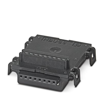Phoenix Contact - Leiterplattensteckverbinder Tragschienen-Busverbinder HBUS8 35,6-8P-1S BK − 10 Stück