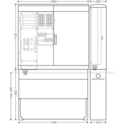 Hensel - Verteilerschrank für Energieversorgung Ladeverteiler Mi EV 11kW 6010 f.6 Ladep. a 11kW
