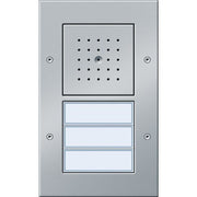 Gira - Türstation für Türkommunikation Türstation 126765 AP 3fach alu
