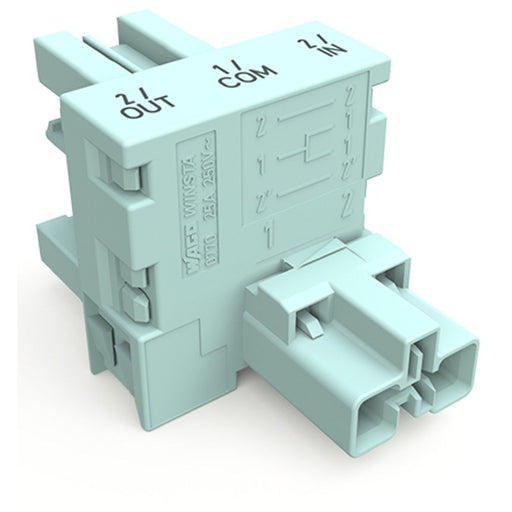 WAGO - Kompaktverteiler für steckbare Gebäudeinstallation Verteiler 770-974/076-000 2pol./3pol.,Kod. B − 25 Stück