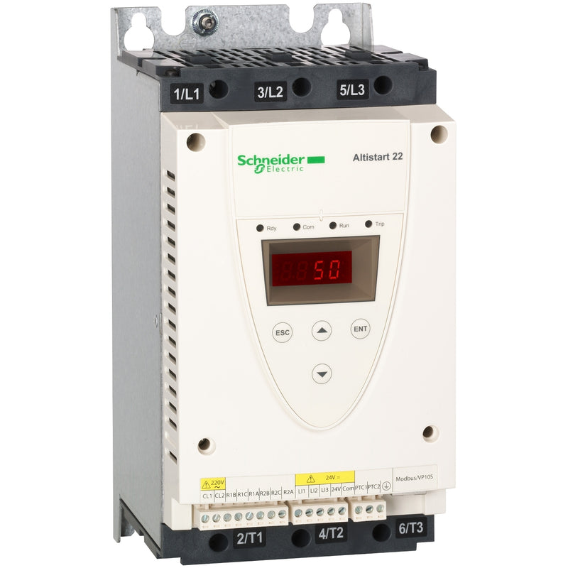Schneider Electric - Sanftstarter Sanftanlasser ATS22D47S6 47A 3x208-600V − 1 Stück
