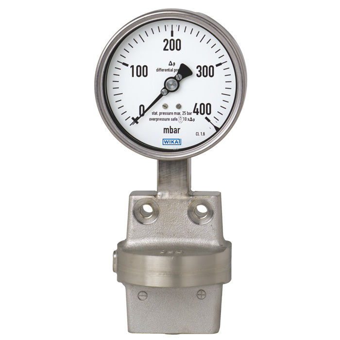 Wika Wiegand - Differenzdruckmanometer DifDrucMano 73251160 Cl1,6 9083022 2,5bar 2xG1/4innen