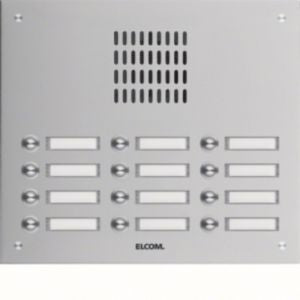 Elcom - Klingeltableau für Türkommunikation UP-Türstation TVG-12/3 eds 12Tast.3-reih.eds mt
