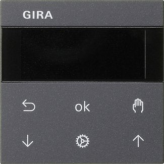 Gira - Bedienelement intelligent Bedienaufsatz anth 536628 Jalousie+Schaltuhr