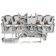 WAGO - Durchgangs-Reihenklemme 4-Leiter-Durchgangsklemme 2202-1405 Drücker,2,5mm²,sw − 100 Stück