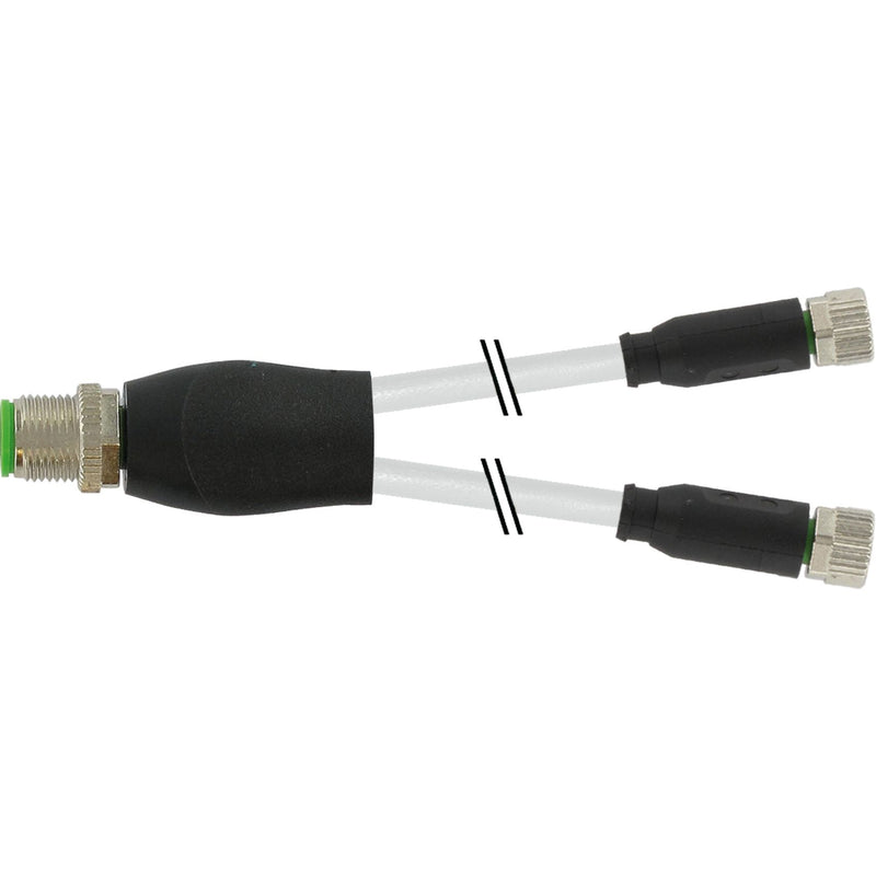 Murrelektronik - Passiver Sensor-/Aktor-Verteiler (mit Leitung) M12-Y-Verteiler 7000-40821-2330250 auf M8 Bu. ger