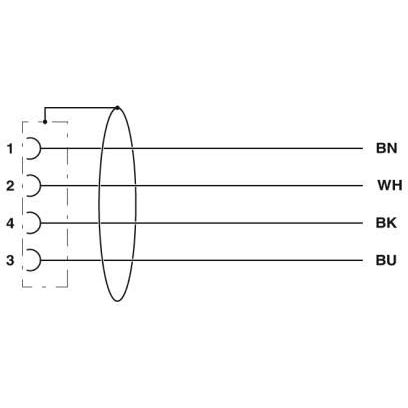 Phoenix Contact - Konfektioniertes Sensor-Aktor-Kabel Sensor-/Aktor-Kabel SAC-HZ-4P-5,#1409553 − 10 Stück