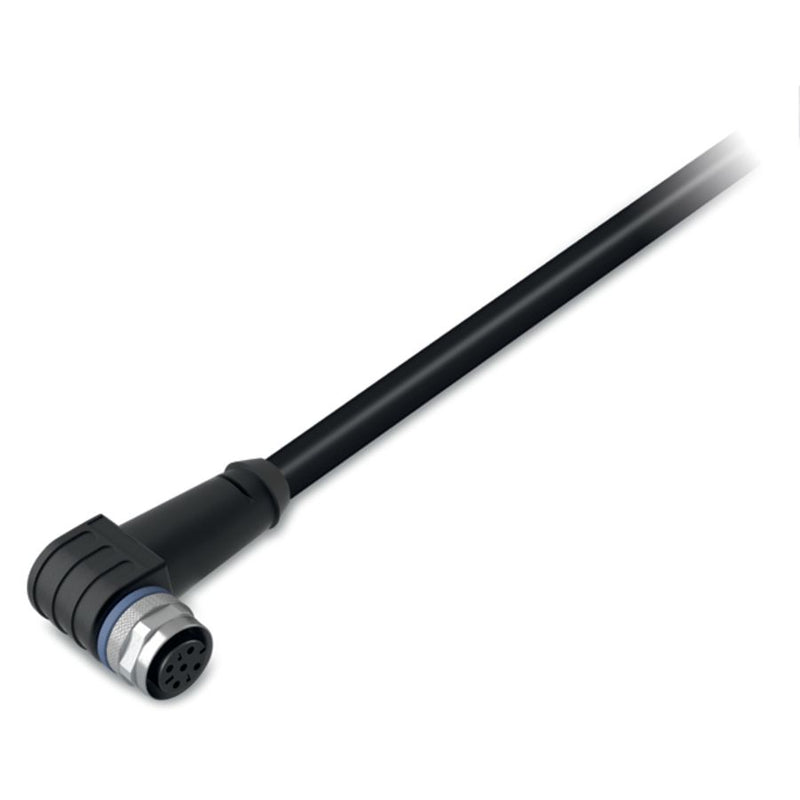 WAGO - Konfektioniertes Sensor-Aktor-Kabel Sensor-/Aktorleitung M12A 756-5302/040-100 Bu., winklig,4-polig