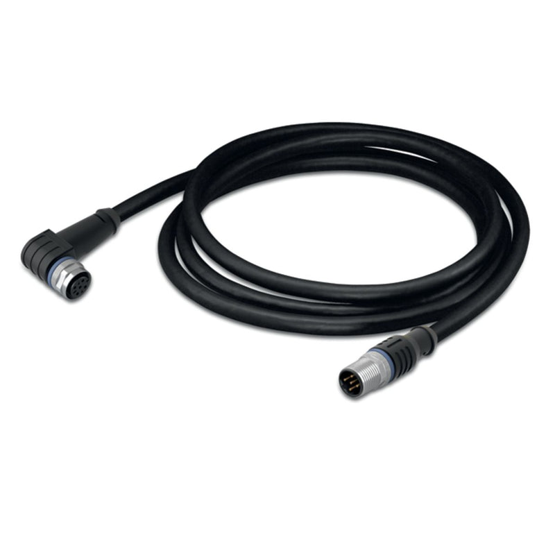 WAGO - Konfektioniertes Sensor-Aktor-Kabel Sensor-/Aktorleitung M12A 756-5403/050-010 Bu.,w.,M12A-St.,ax