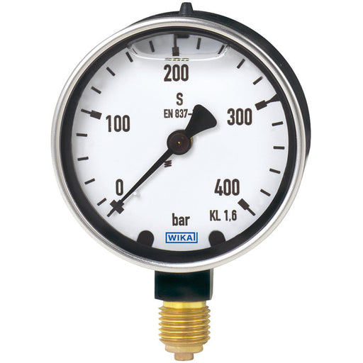 Wika Wiegand - Rohrfedermanometer Rohrfedmano 213.40.063 Hdy 9930973 400barG1/4Bunt