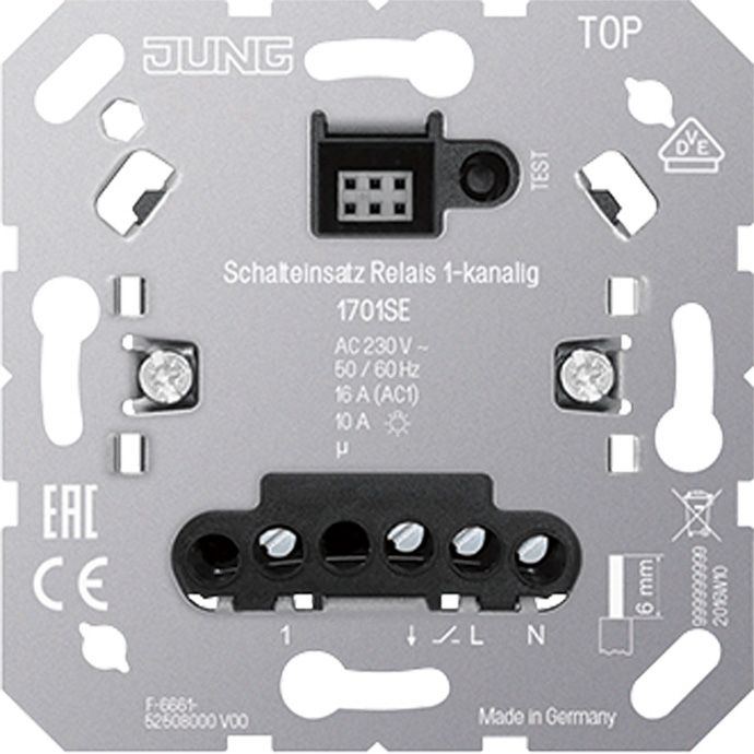 Jung - Elektronischer Schalter Schalteinsatz Relais 1701 SE 1-kanalig