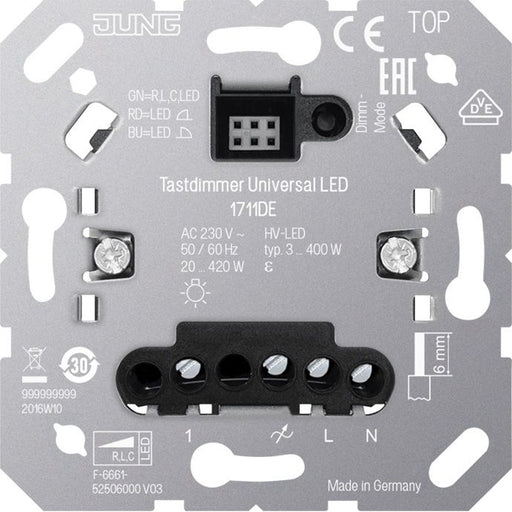 Jung - Dimmer LED-Tastdimmer 1711 DE Universal