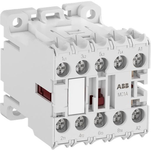 ABB Stotz S&J - Leistungsschütz zum Schalten von Wechselstrom Kleinschütz MC1AA00AR1 4Ö, 24V 50/60Hz